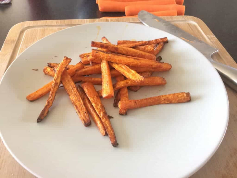 Gezonde wortelfrietjes in de Airfryer
