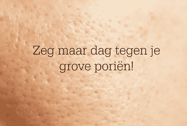 closeup van grote poriën Afbeelding