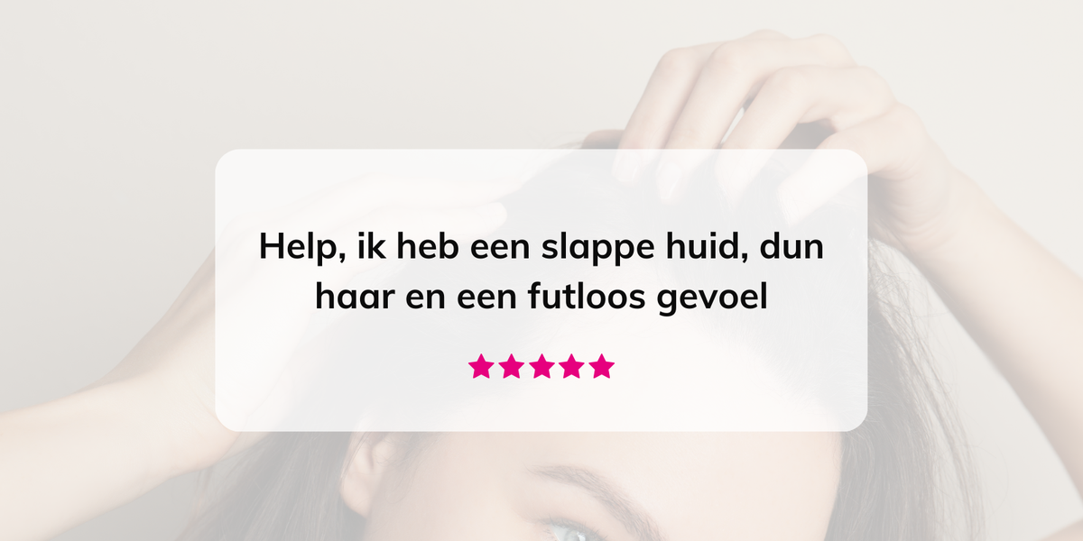 vrouw met dunner wordend haar