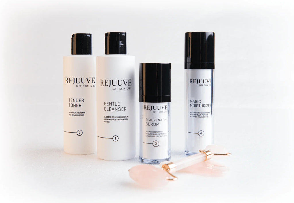 Rose quartz roller + gua sha