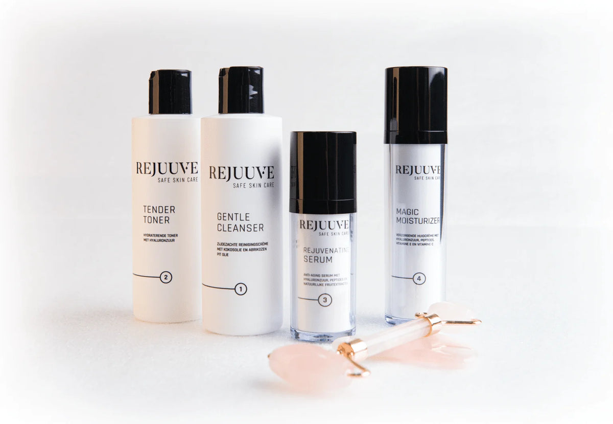 Rose quartz roller + gua sha